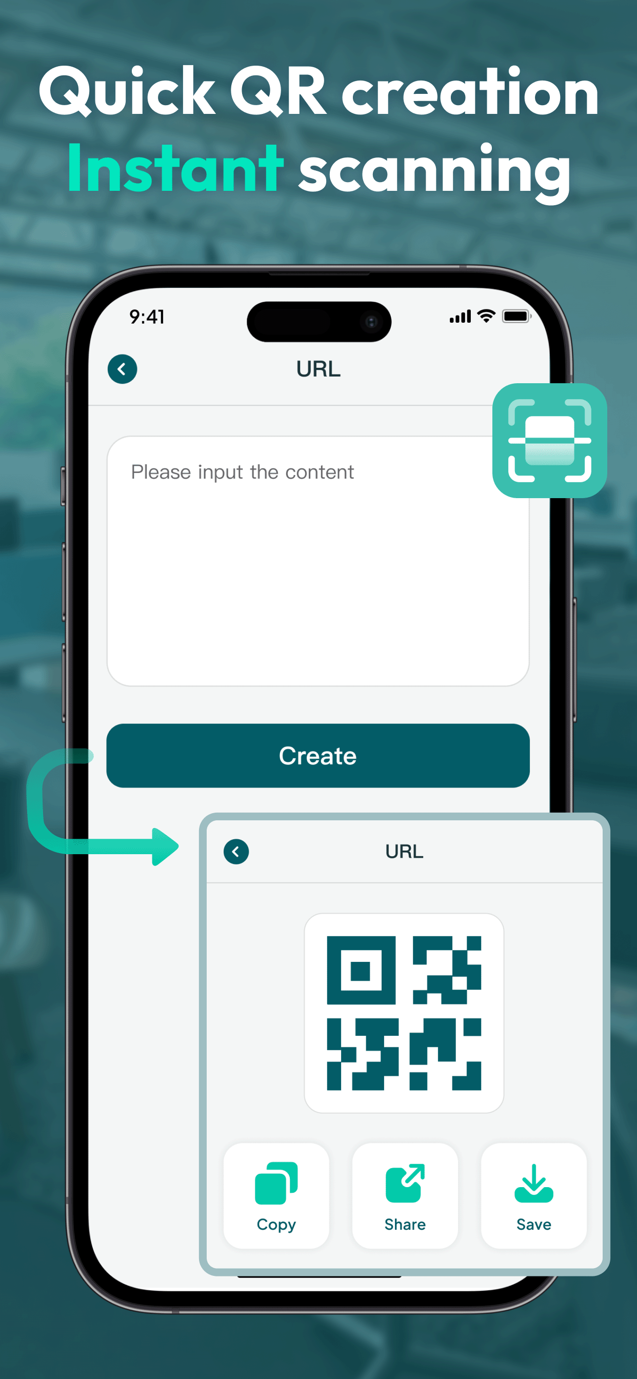 EasyCode quick QR creation poster