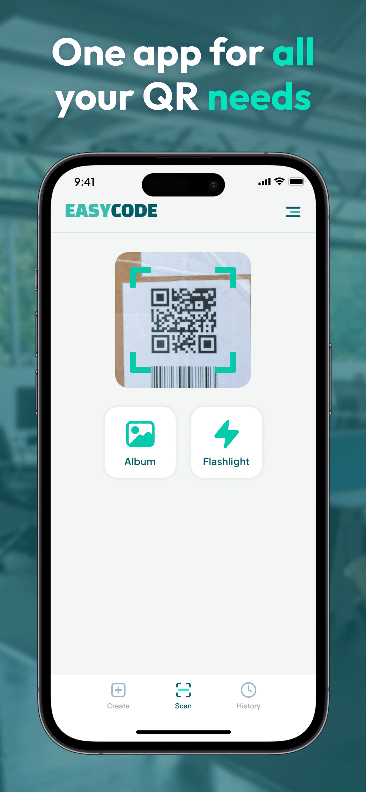 EasyCode scan page poster